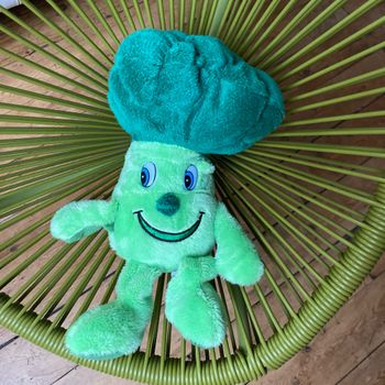 Peluche Doudou Fruit Brocoli Liddl Delta Sport Play Tive Junior 35 Cm