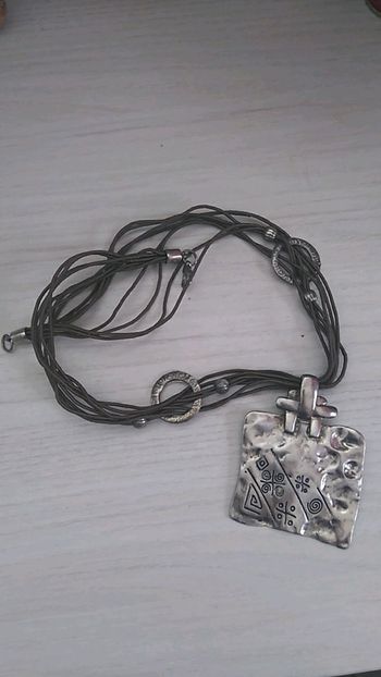 Collier et Boucle d oreille argent massif