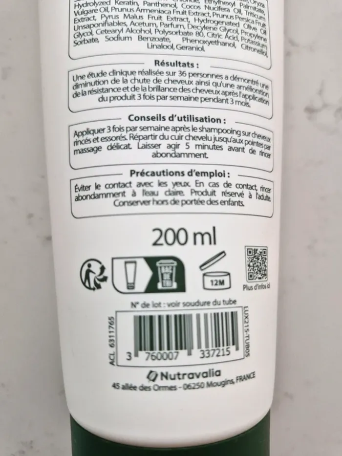 Luxéol après shampooing anti chute - photo numéro 3