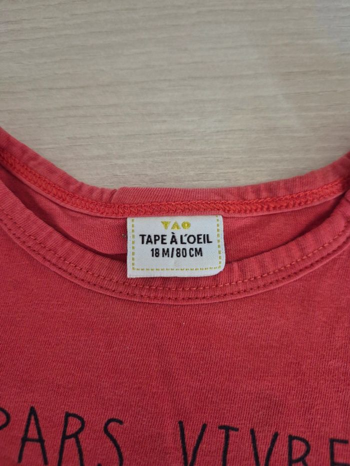 T shirt manches longues garçon 18 mois - photo numéro 3