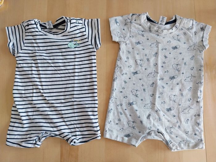 Lot de 2 barboteuses bébé 3 6 mois