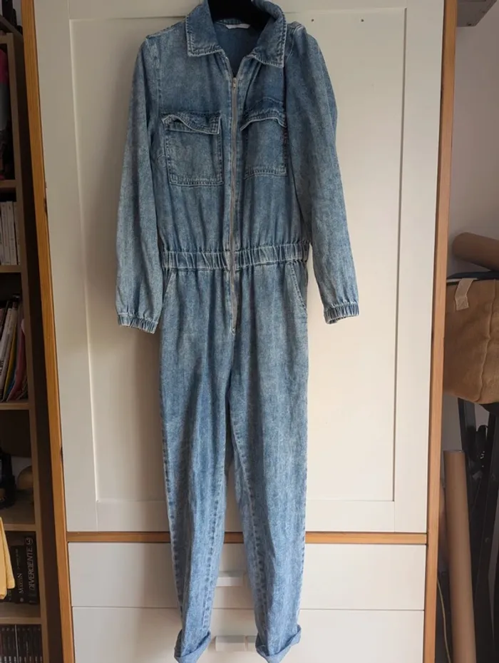 Combi en jeans Camaïeu