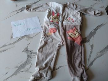 Pyjama d.hiver tex bébé fille ou garçon t 18 mois
