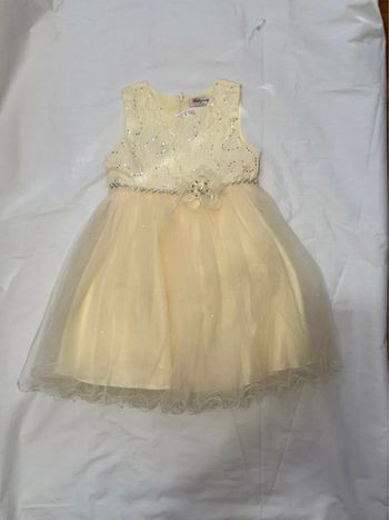 Robe festive jaune pour filles