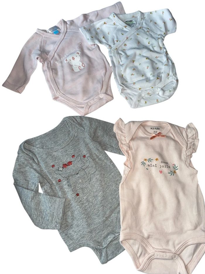 Lot de 8 bodies fille 0/3/6 mois - photo numéro 3