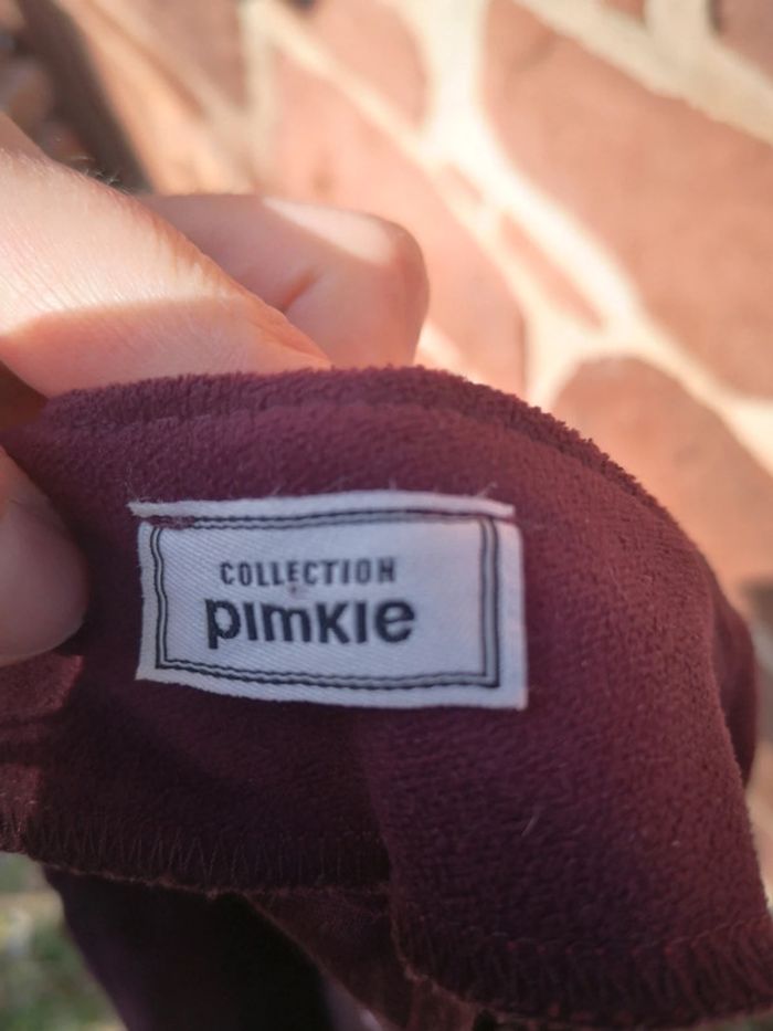 Jupe courte en suédine Pimkie bordeaux - photo numéro 4