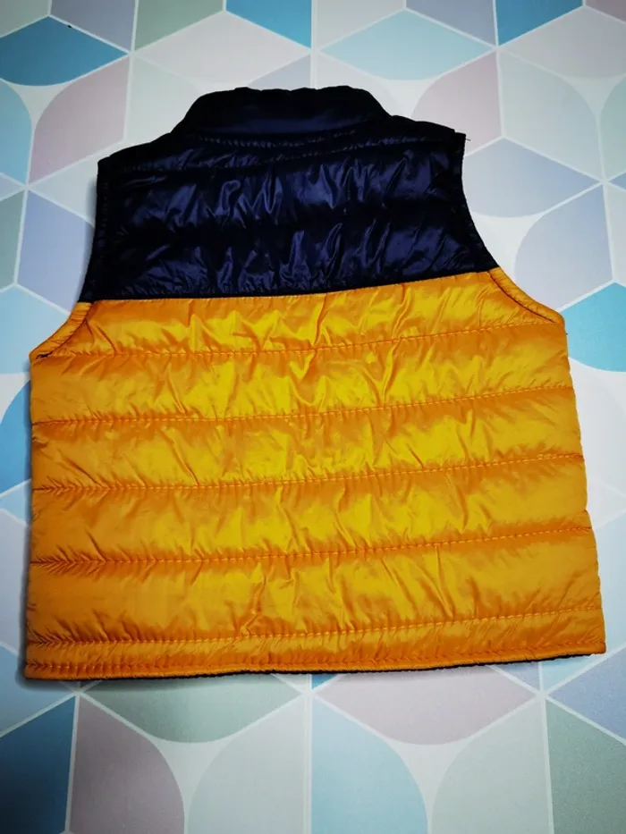 D4595 - doudoune sans manche garçon 3 mois - photo numéro 3