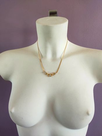 Collier doré vintage