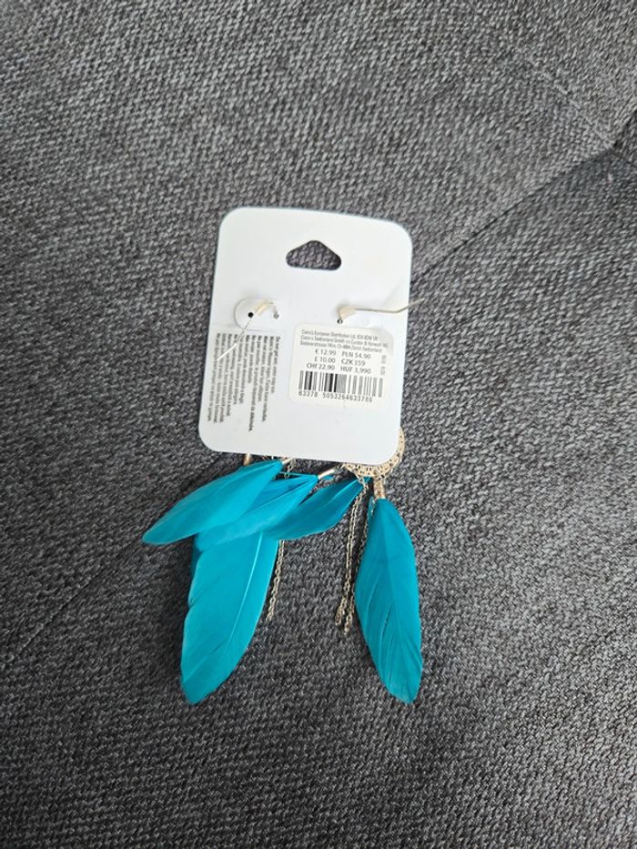 Boucle d oreille plume - photo numéro 2