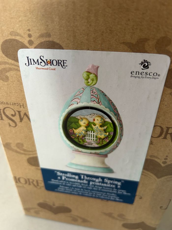Figurine Œuf De Pâques Avec Scène Tournante - Jim Shore - photo numéro 3