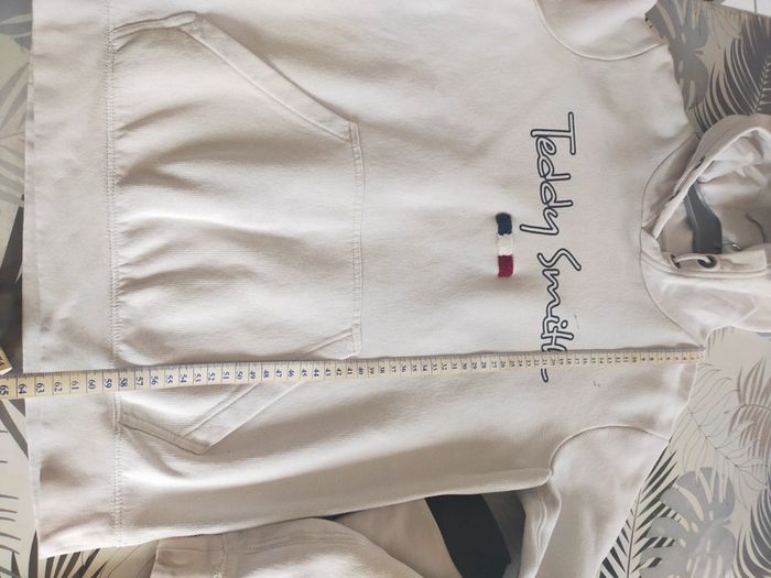 Pull a capuche blanc T 16 ans ou 34 Teddy Smith - photo numéro 10