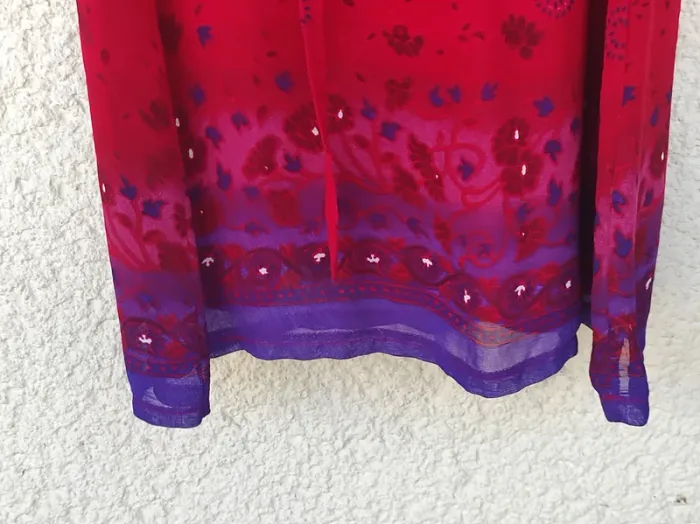 Robe rouge et violet - photo numéro 4