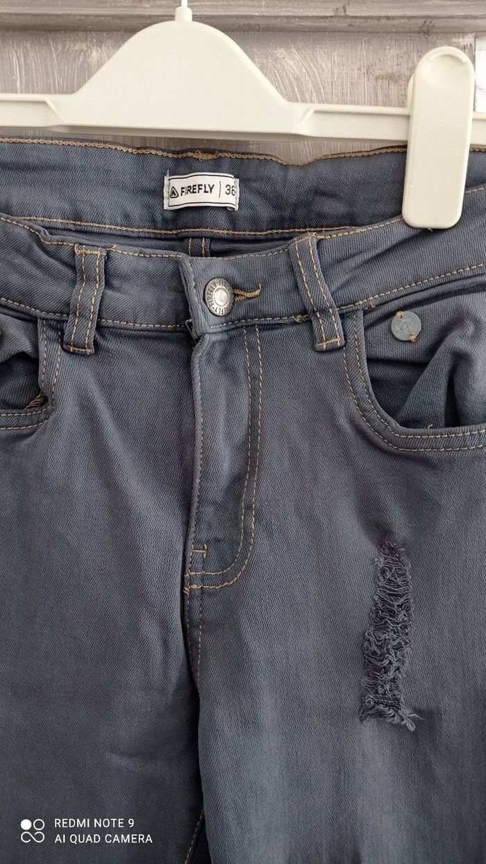 Jean slim gris Firefly taille S en très bon état - photo numéro 3
