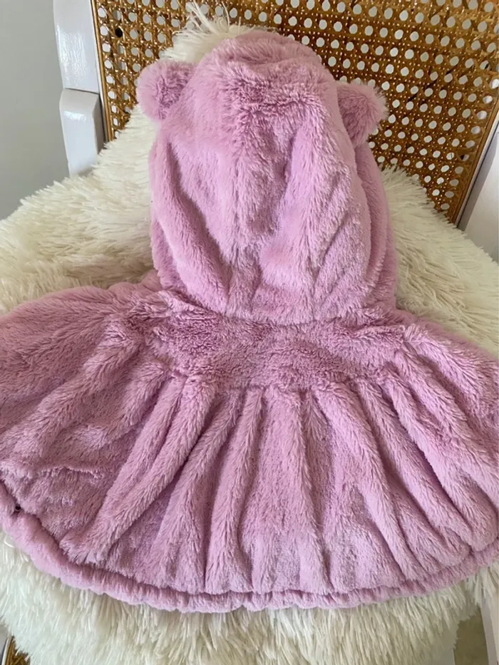 Poncho rose tout doux - photo numéro 4