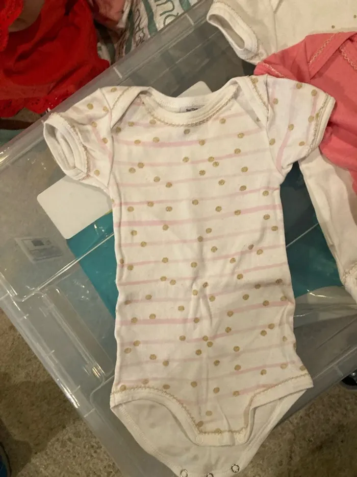 Lot de trois body, petit bateau 9 mois - photo numéro 2