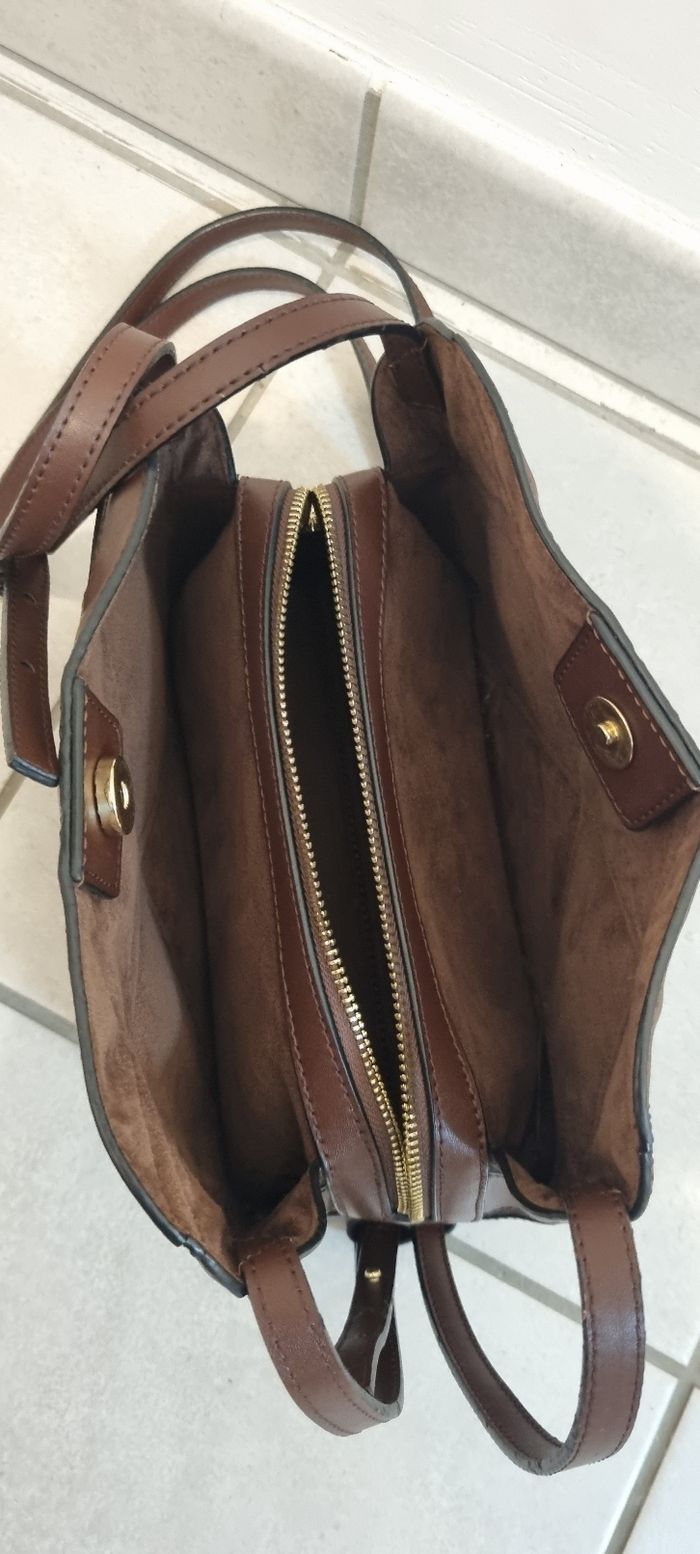 Sac à main bandoulière marron marella - photo numéro 4