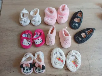 Chaussons souple bébé fille