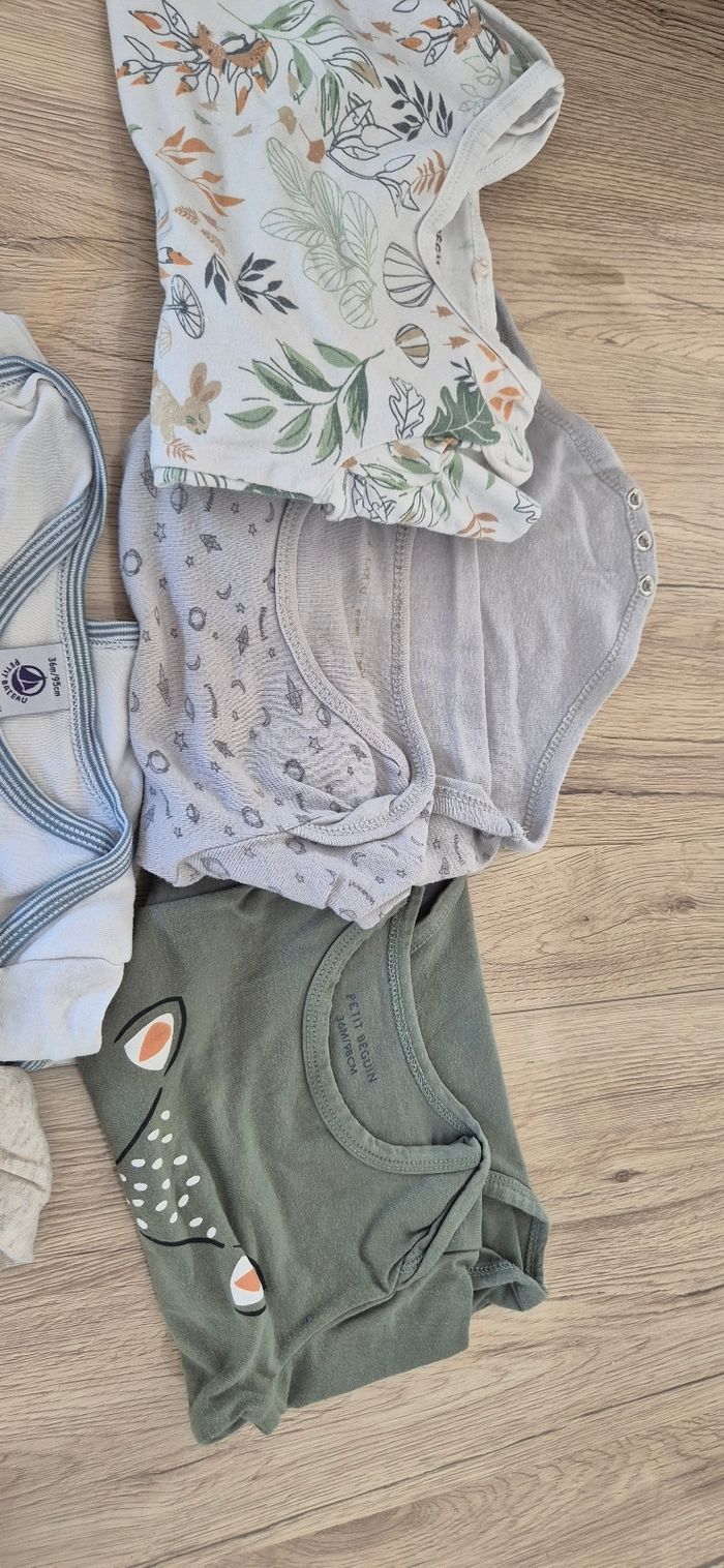 Lot bodies petit bateau + 3 autres LR et petit beguin - photo numéro 3