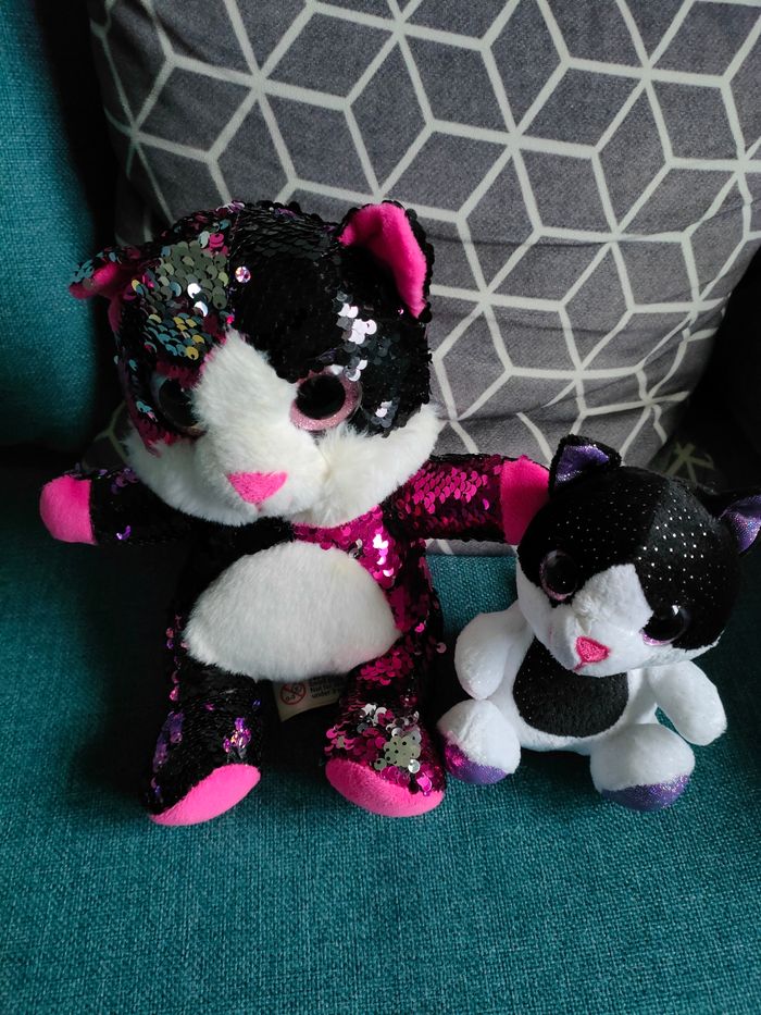 2 peluches chat 🐱