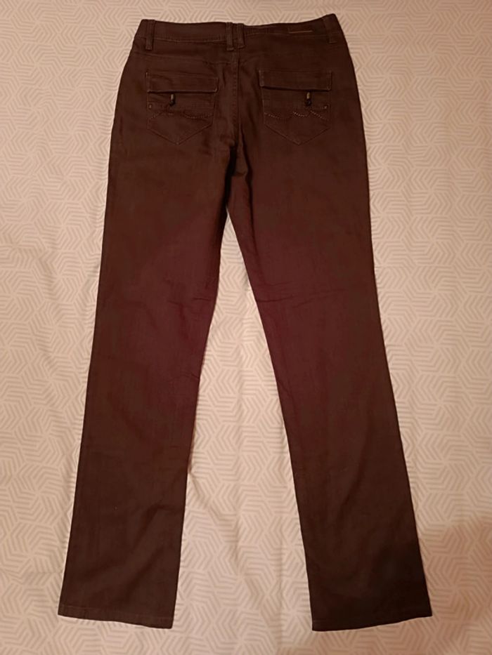 Jean skinny marron T. 42 _ Yessica - photo numéro 4