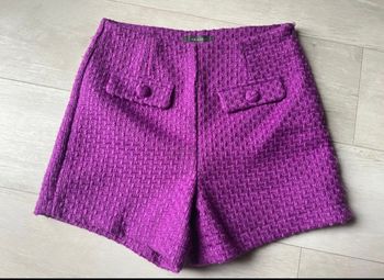 short chic en tweed violet primark taille 38