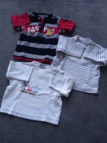 Lot de 3 polo manches longues 6 mois