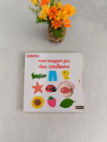 Livre Mon imagier-jeu des couleurs Nathan