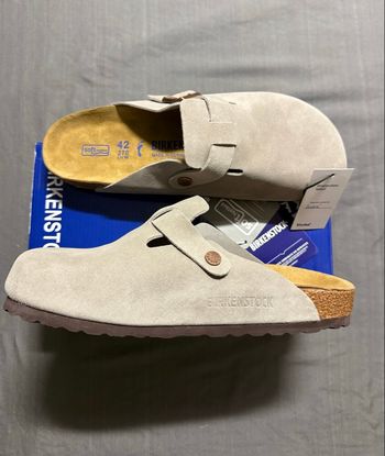 Sandales Birkenstock Boston gris taille 42