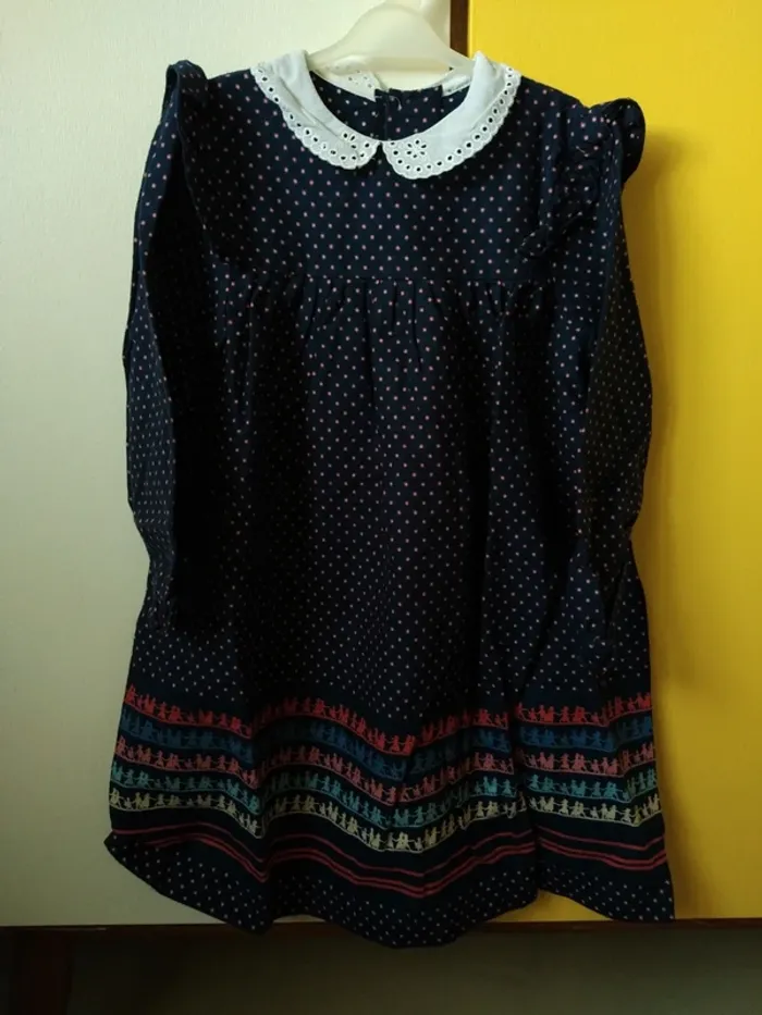 Robe dress retro vintage automne hiver rentrée dentelle