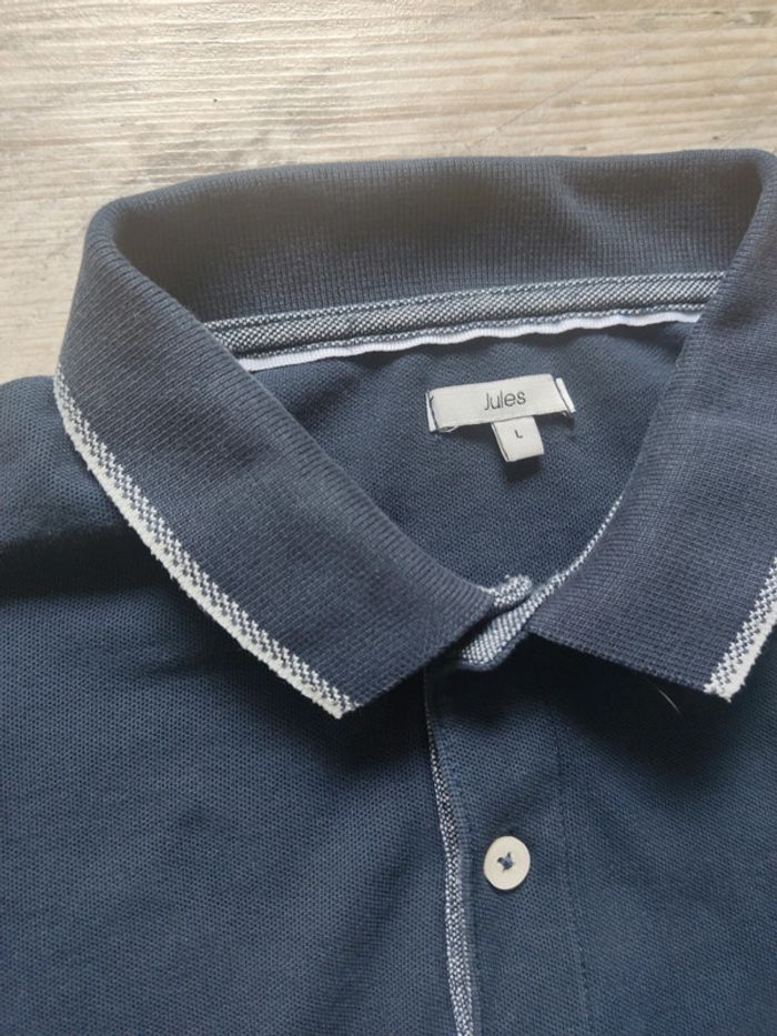 Polo manches courtes bleu marine taille M Jules - photo numéro 3