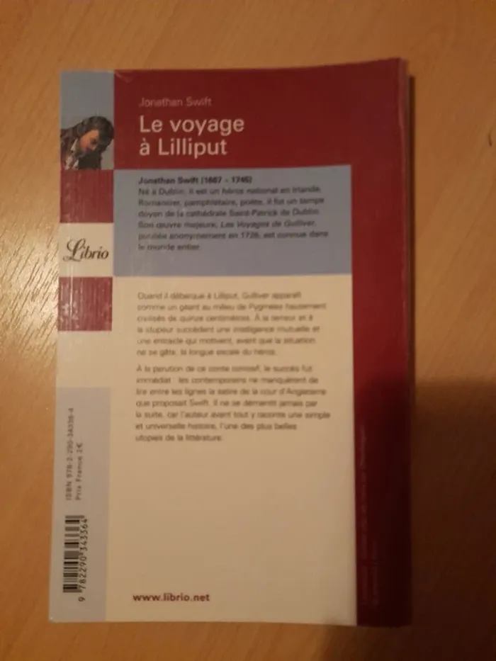 Le voyage à Lilliput - Jonathan Swift - Édition Librio - photo numéro 2