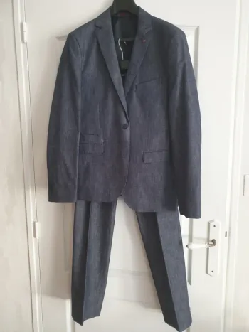 Costume homme bleu gris – Élégant & intemporel