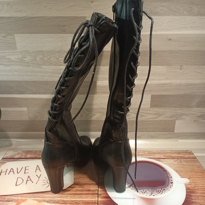 Élégante bottes hautes T37 talon 8cm - photo numéro 4