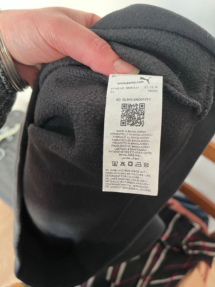 Sweat noir puma taille S 36 - photo numéro 3