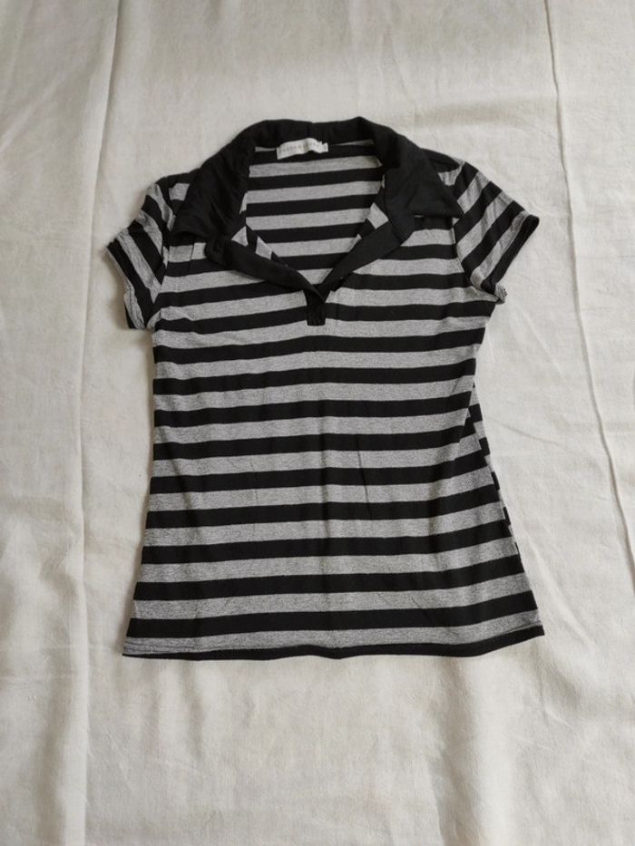 Tee shirt rayures cache-cache t3