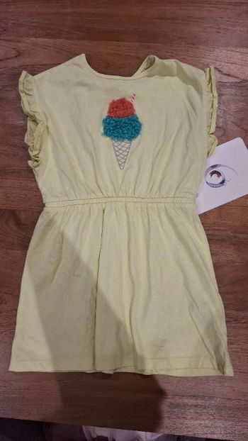 Robe été jaune clair _ 6 ans 116 cm _ kiabi