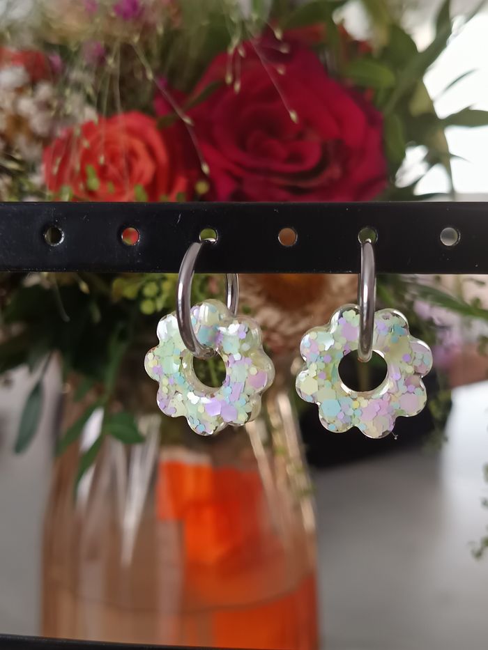 Boucles oreilles acier inoxydable - photo numéro 8