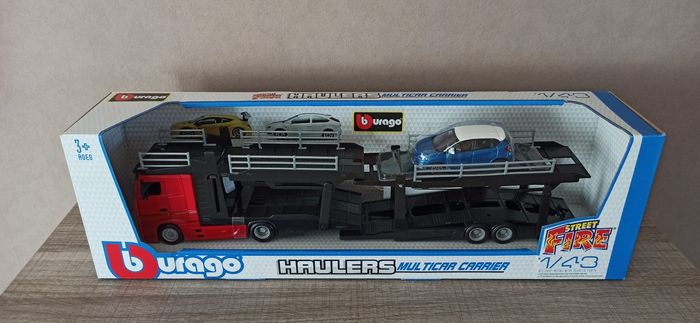 Camion transporteur burago neuf