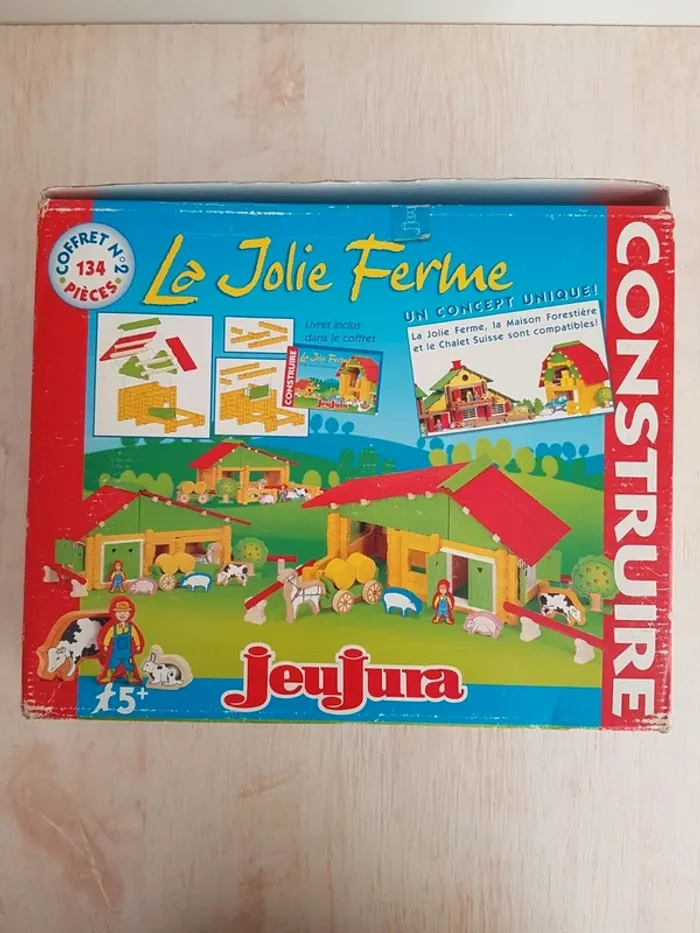 Jeu de construction La jolie ferme en bois Jeujura - photo numéro 2