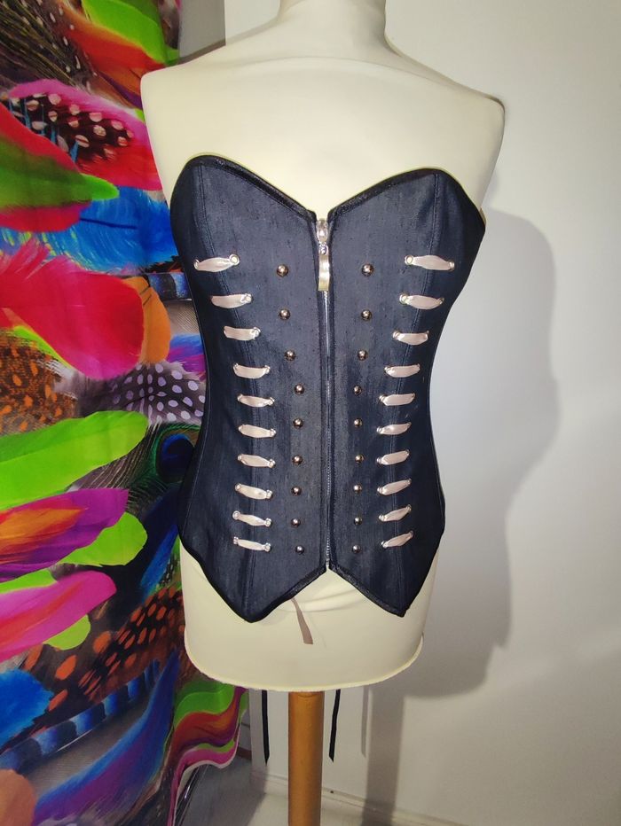 Bustier corset Jean Femme Taille S/M