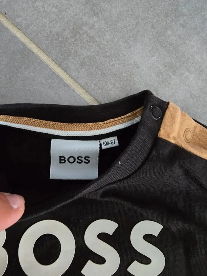 Lot de 2 tee shirts manches longues BOSS - photo numéro 4
