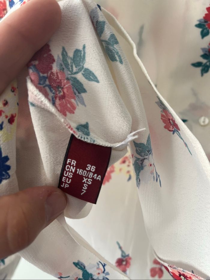 Chemise fleuri comptoir des cotonniers taille 36 - photo numéro 7