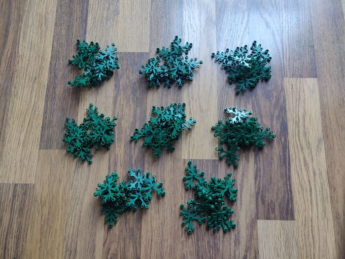 Lot 80 grands feuillages vert foncé Lego - en parfait état jamais utilisés - vrai Lego