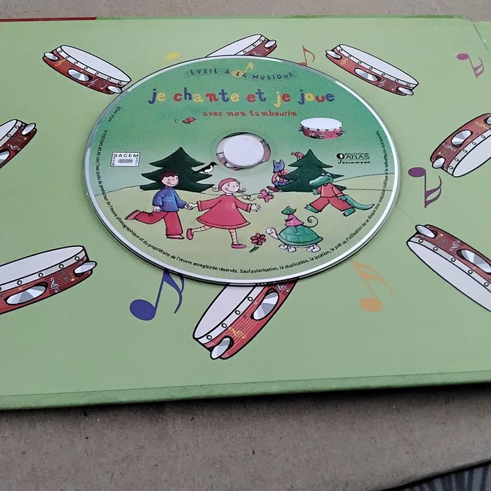 Lot de 2 livres CD  je chante et je joue + tambourin - photo numéro 8