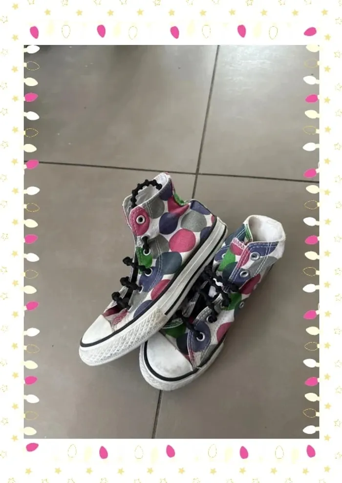 Converses taille 32 mi haute - photo numéro 2