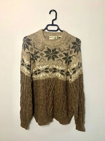 Pull d’hiver cable knit torsadé vintage 90’s style grand père Field master