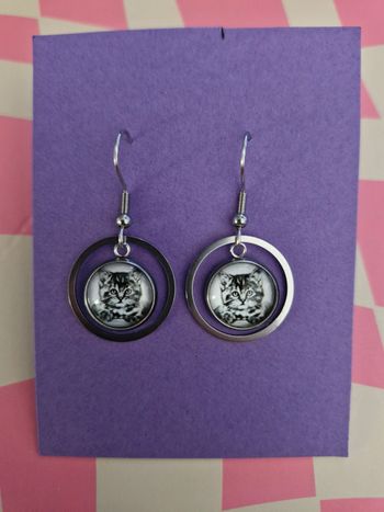Boucles d’oreille chat