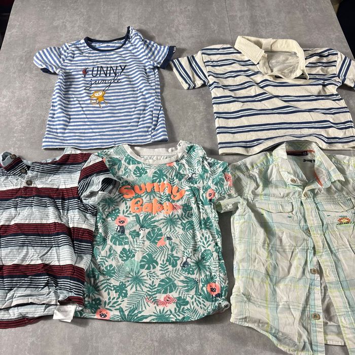 Lot 6 t-shirt haut taille 23-24 mois