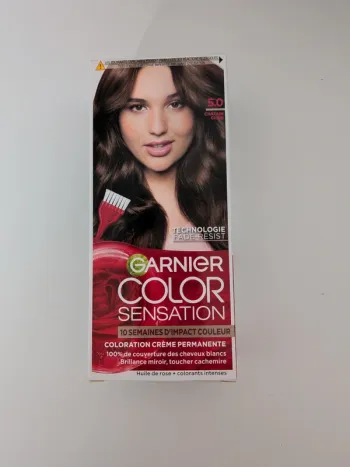 Coloration crème permanente châtain clair N 5 Garnier