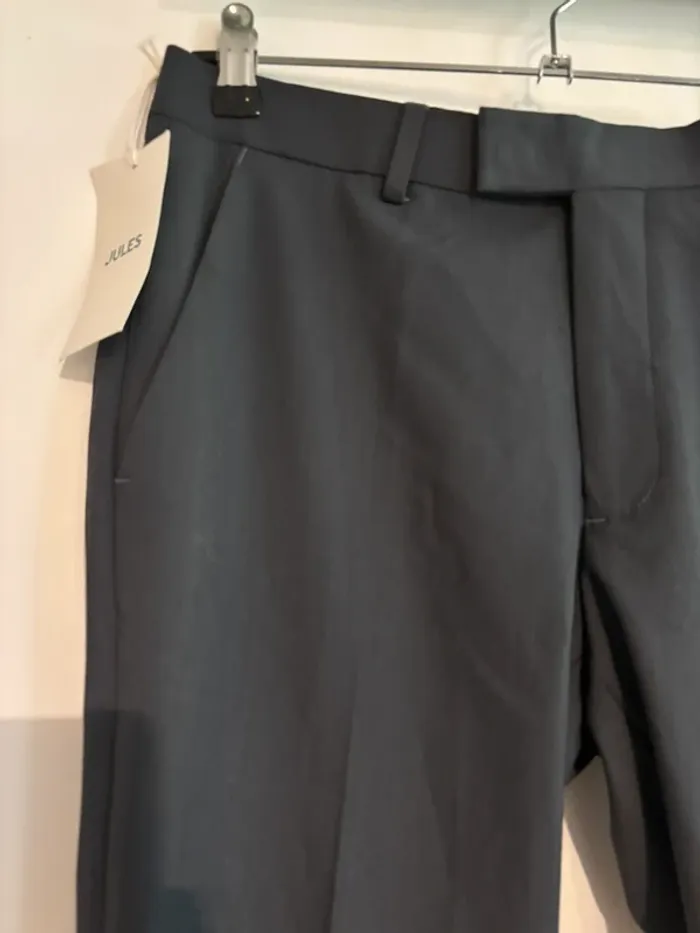 Pantalon de costume bleu gris Jules – T36 – Neuf - photo numéro 2